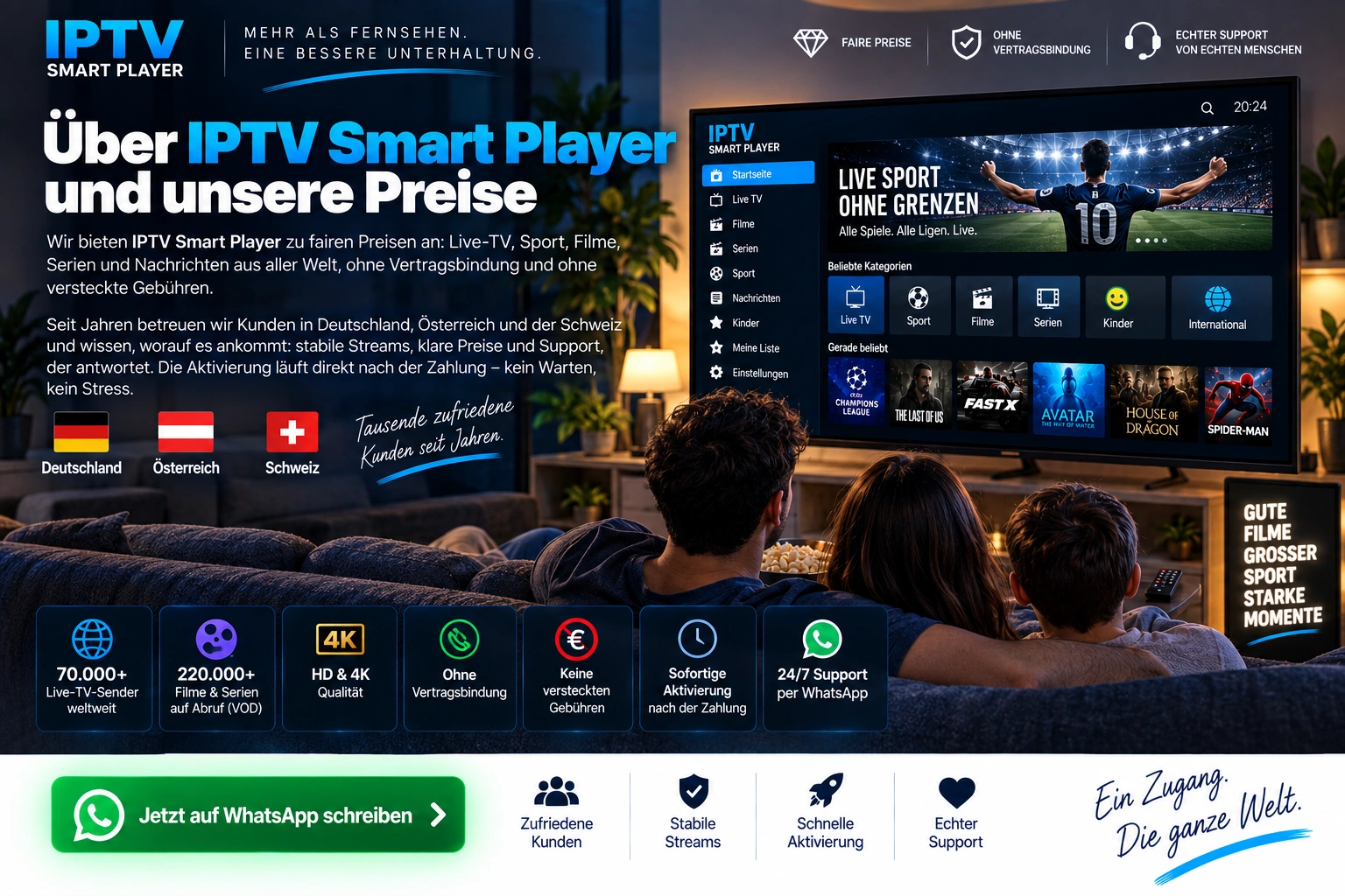 Über IPTV Smart Player und unsere Preise
